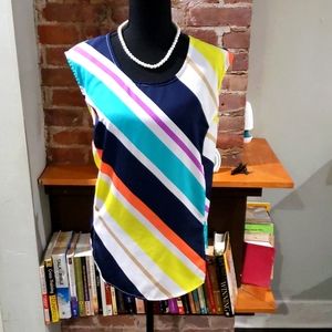 JESSICA LONDON Sleeveless Multi Color Blouse